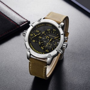 Danlei Gorman RM220 Watch Top Luxury Brand Vedenpitävä urheilukello Quartz Sotilaallinennahkapisaran pudotus