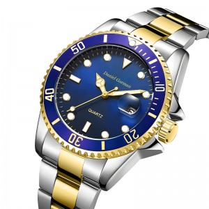 Daniel Gorman huippulaatuinen miesten urheilukello vesitiivis klassinen ruostumattomasta teräksestä valmistettu hihnan muoti miesten katseluyritys Quartz WatchRM001