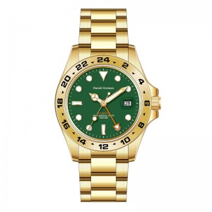 Ruostumattomasta teräksestä valmistettu kellon kvartsi ylellinen vartiointi9002