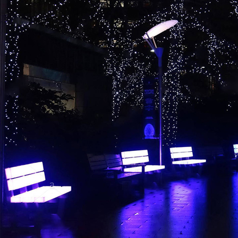 16 väriä LED -huonekalut Vedenpitävä puutarhapenkit ladattava litiumakku ulkona LED -tuoli