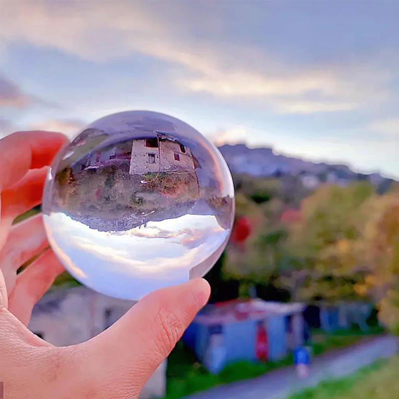 Tukkumyynti kodinsisustus kiinteä akryylihartsikosketus Juggling Magic Show Clear Crystal Balls