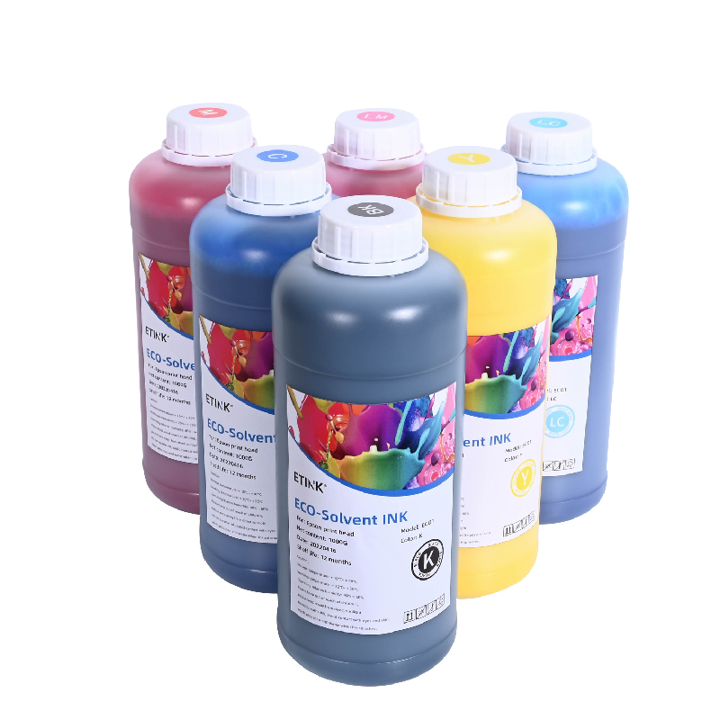 Eco-Solvent-muste sopii Epson Print Head Outdoor Photo Printing -sovellukseen