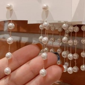 18K Gold Pearl -korvakoru tytöille