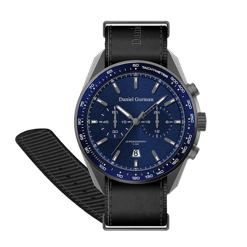 2022 Daniel Gormandg9005 Luxury Men Watches Custom Logo Automaattinen rannekello Ruostumaton teräs kaksinkertainen kiertue mekaaninen kello