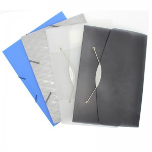 A4 -kokoinen PP Plastic Button -asiakirjapussi kouluun ja toimistoon