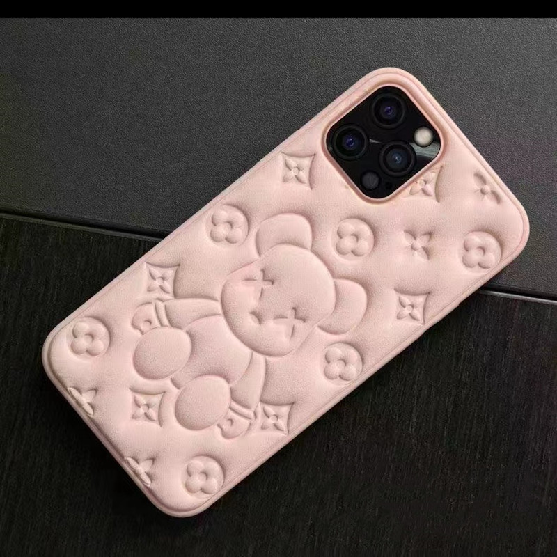 Uusi matkapuhelinkotelo, Apple iPhone13pro Leather Bear 3D -oppimisprosessi matkapuhelinsuojanahkakotelo