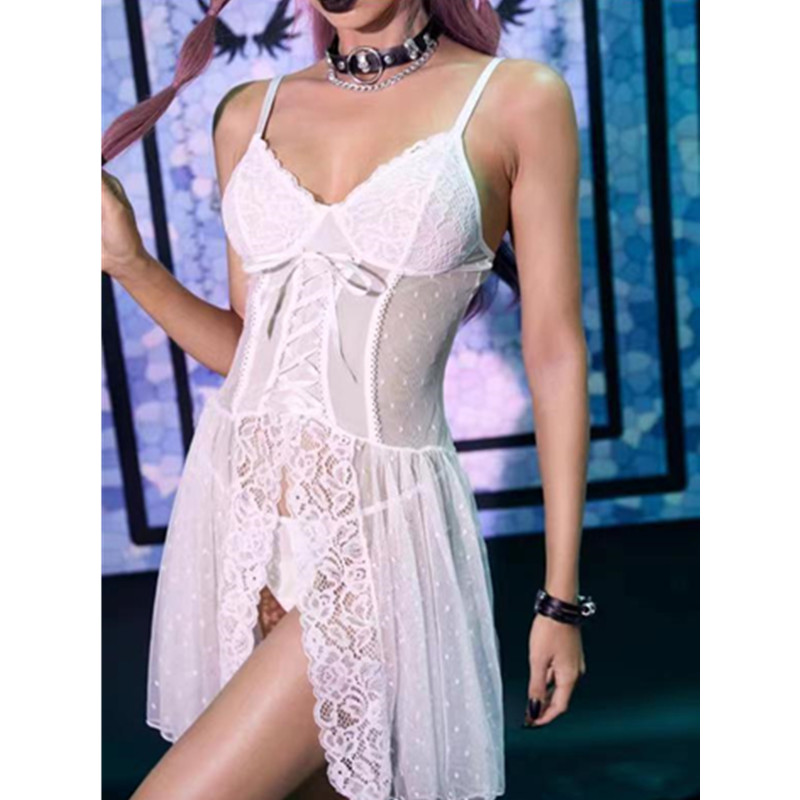 Frill trim trim thranpart mesh flyaway hame kukkapitsi mesh cami -puku remmillä