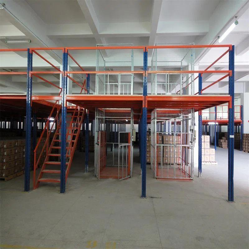 Teräsrakenne mezzanine -teline