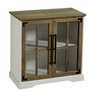 Keittiön ruokasali olohuoneen sivupöydän buffet -säilytyskaappi, 32 tuumaa, 2 ovea kaksoishylly,nykyaikainen tyyli