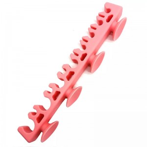 Silikonimeikin kuivaushaltija kosmeettisten työkalujen kylpyhuoneeseen