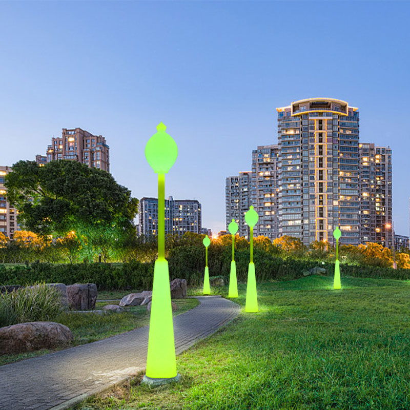 Ulkopuutarha LED -katuvalonapa, 60w RGB -väri, joka muuttaa kaunista vedenpitävää katuvaloa puutarhaan, terassi, puisto, koulu,nurmikko, huvila, katuvalaistus ja sisustus
