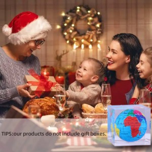 Mukautettu kodinsisustusneliö monikulmainen lieriömäinen kirkas pleksilasikiteinen akryyliakrylinen minipöytä maapallo paperipainoinen koriste