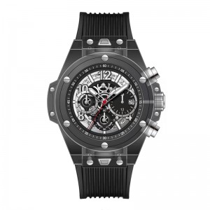 Daniel Gormanrm2209 Automaattinen akryyli läpinäkyvä muotoilu miesten kvartsikellovedenpitävät miesten katsella Business Watch Men -kello