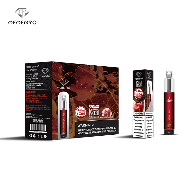 Parhaat vape -diaposoitavat K03 1500PUFFS