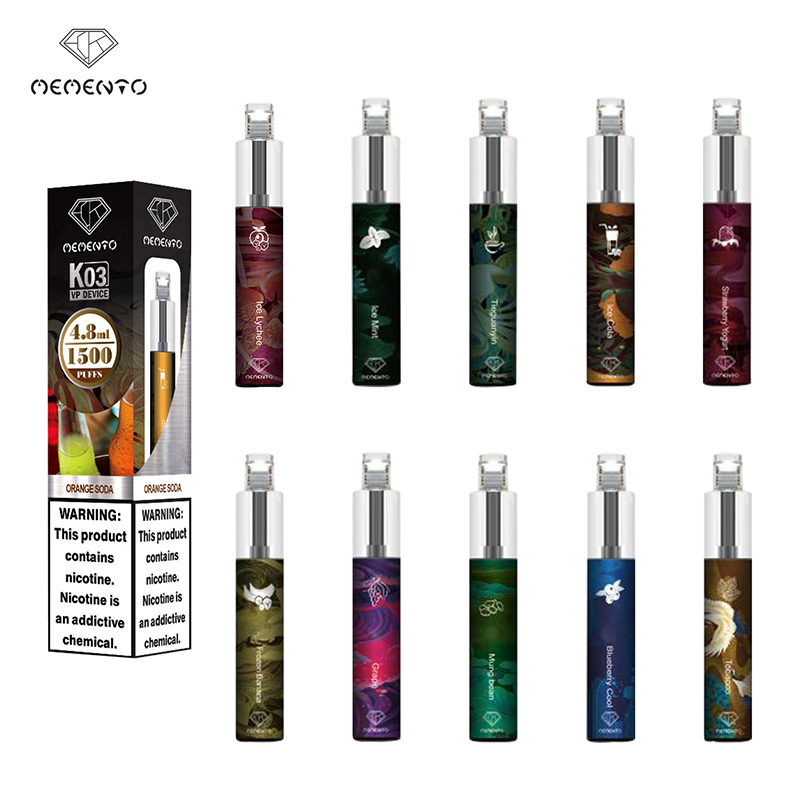 Parhaat vape -diaposoitavat K03 1500PUFFS