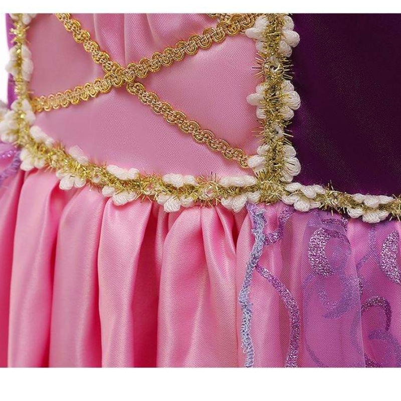 Kid Girls Princess Rapunzel pukeutuu Lapset Halloween -puku syntymäpäiväjuhlakko d0694