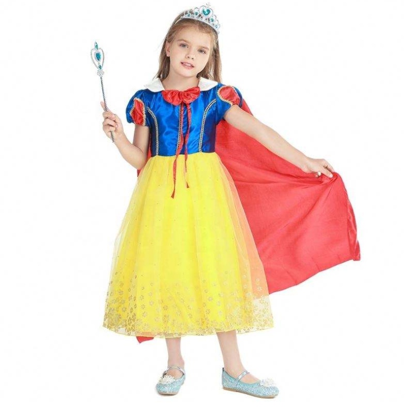 Amazon Hot Sale Uusi Design TV&Movie Princess Cosplay -pukut Lumikki hahmo pukut Lasten mekko