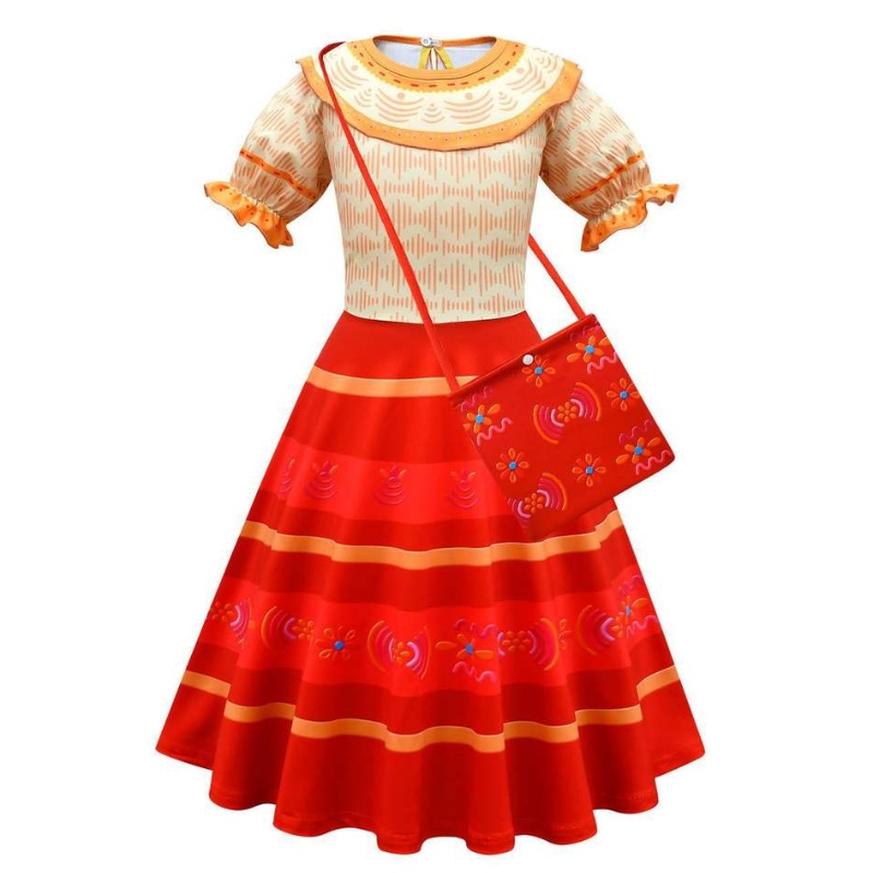 2022 Magic House Kids Dress Up Cursume Festival Cosplay Dress Short Eleeve Princess -mekko