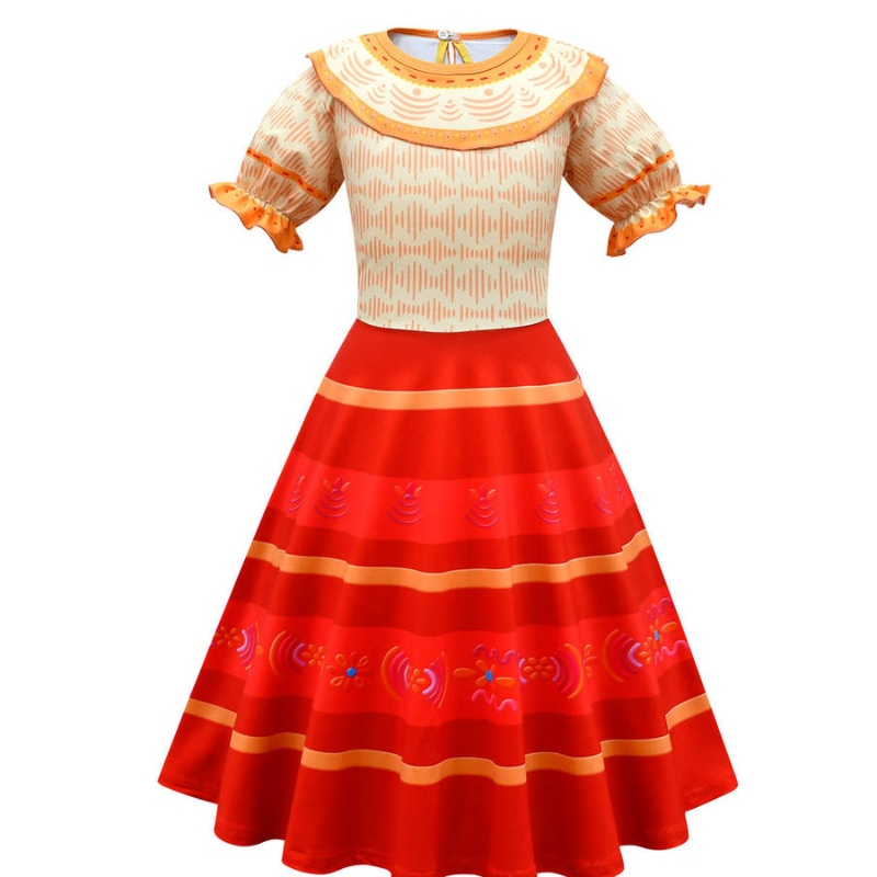 2022 Magic House Kids Dress Up Cursume Festival Cosplay Dress Short Eleeve Princess -mekko