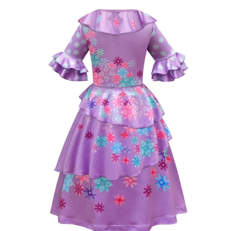 Carnival Cosplay Kids Girls Party Encanto Madrigal -asut Halloween Mirabel -pukupukut