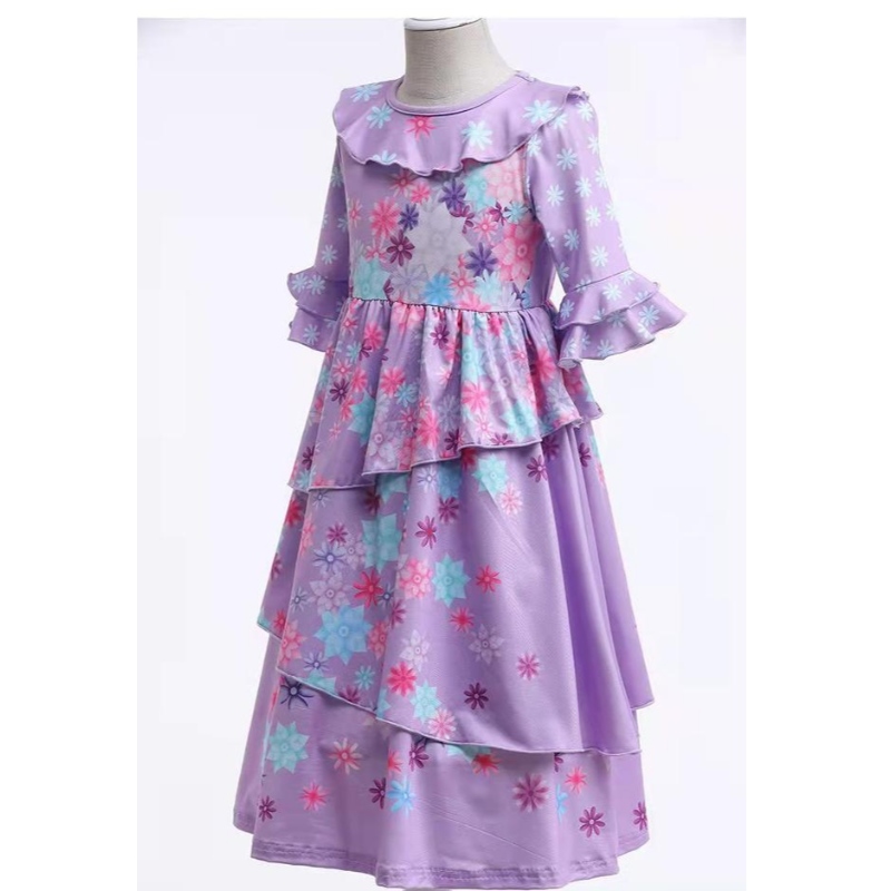 Carnival Cosplay Kids Girls Party Encanto Madrigal -asut Halloween Mirabel -pukupukut