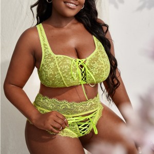 Pitsi edessä pitsi alusvaatteet asetettu pitsi trimma pikkuhousut