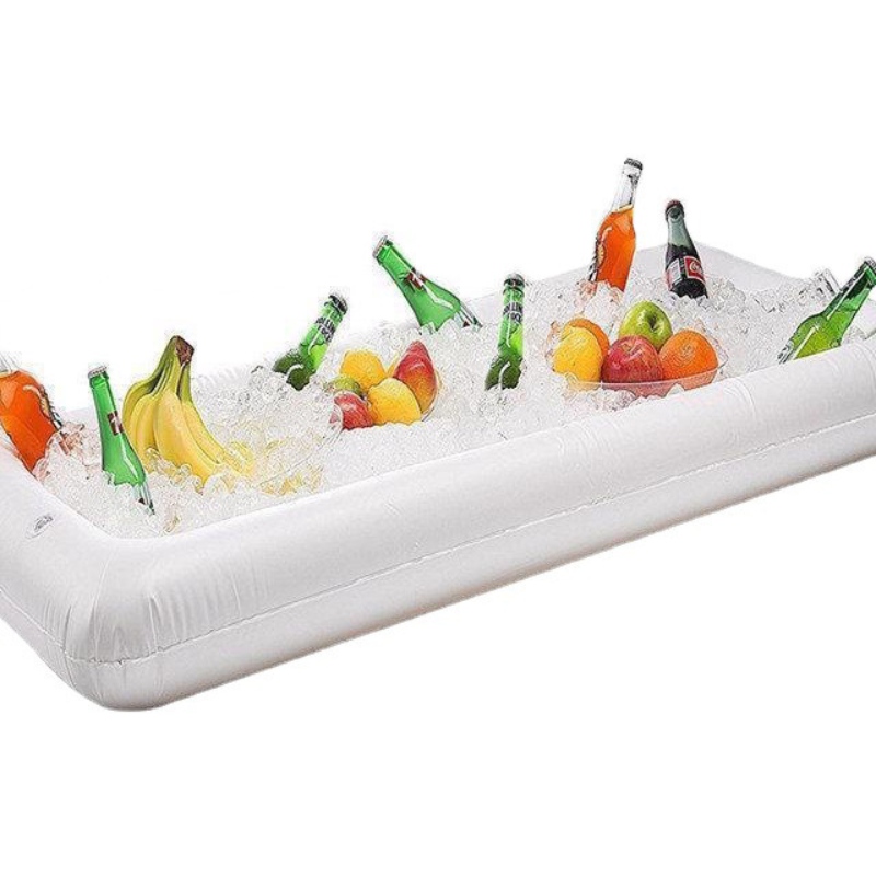 Puhallettavat tarjoilupalkkien buffet -jäähdytinsalaatti piknik -jääpalvelin Havaijin juhlatarvikkeet