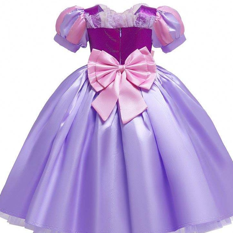 Baige Halloween -puku Kids Syntymäpäiväjuhlat Lapset kuvitellaan sofia -mekko tytöille Rapunzel Princess -mekko
