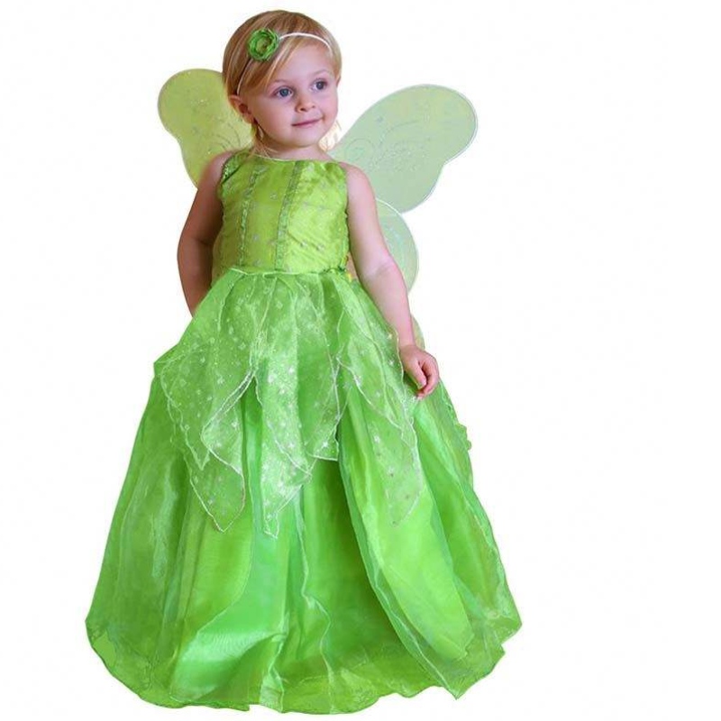 Fancy Halloweenin joulujuhlat pukeutuvat 2-11y pikkutyttöprinsessa Tinker Bell -puku HCTB-002
