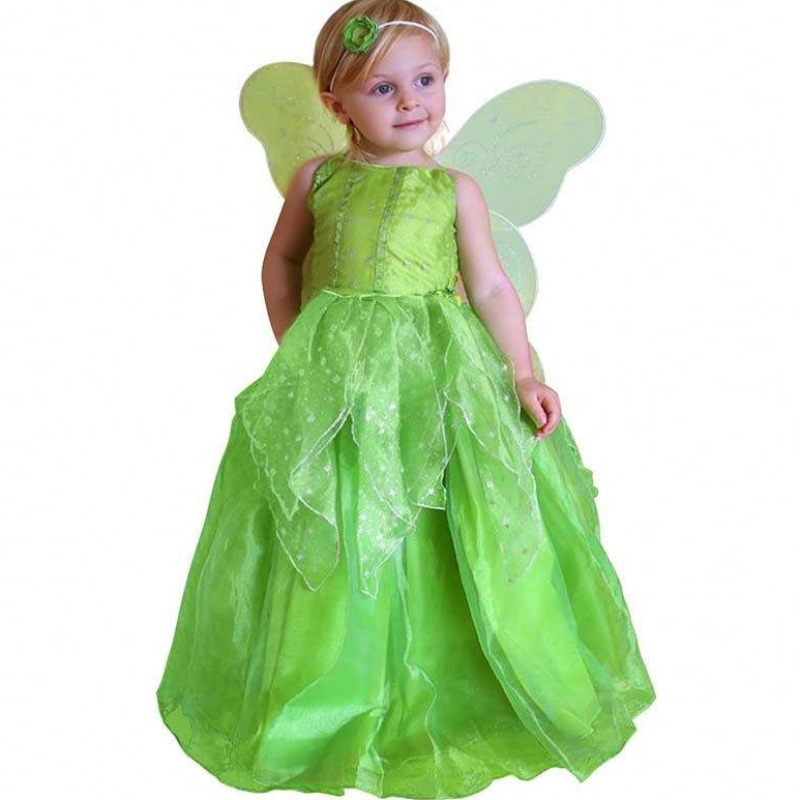 Fancy Halloweenin joulujuhlat pukeutuvat 2-11y pikkutyttöprinsessa Tinker Bell -puku HCTB-002