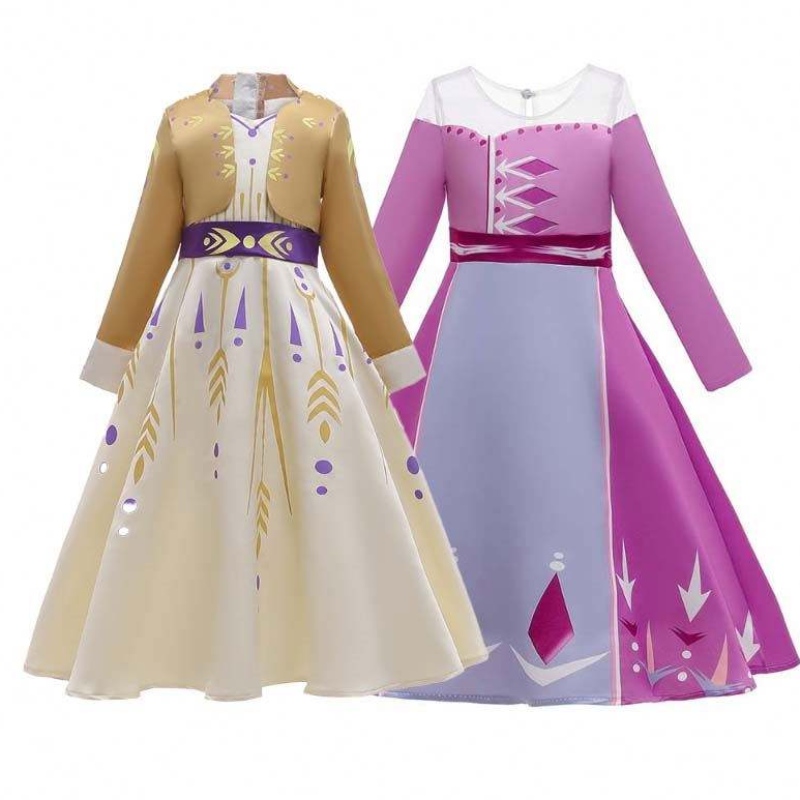 2022 Uusi Fancy Dress Up Ice Snow Queen Elsa 2 Fancy Dress -puku Halloween HCGD-016