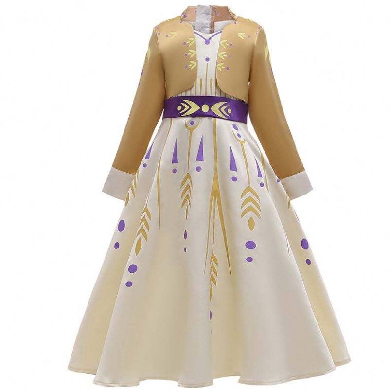 2022 Uusi Fancy Dress Up Ice Snow Queen Elsa 2 Fancy Dress -puku Halloween HCGD-016
