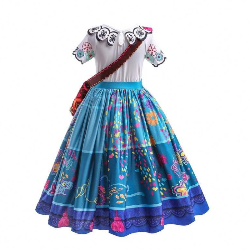 Tehtaan suora tarjonta uusi Carnival Kids Party Cosplay -puku Isabella Purple Encanto -mekko lapsille HCIS-001