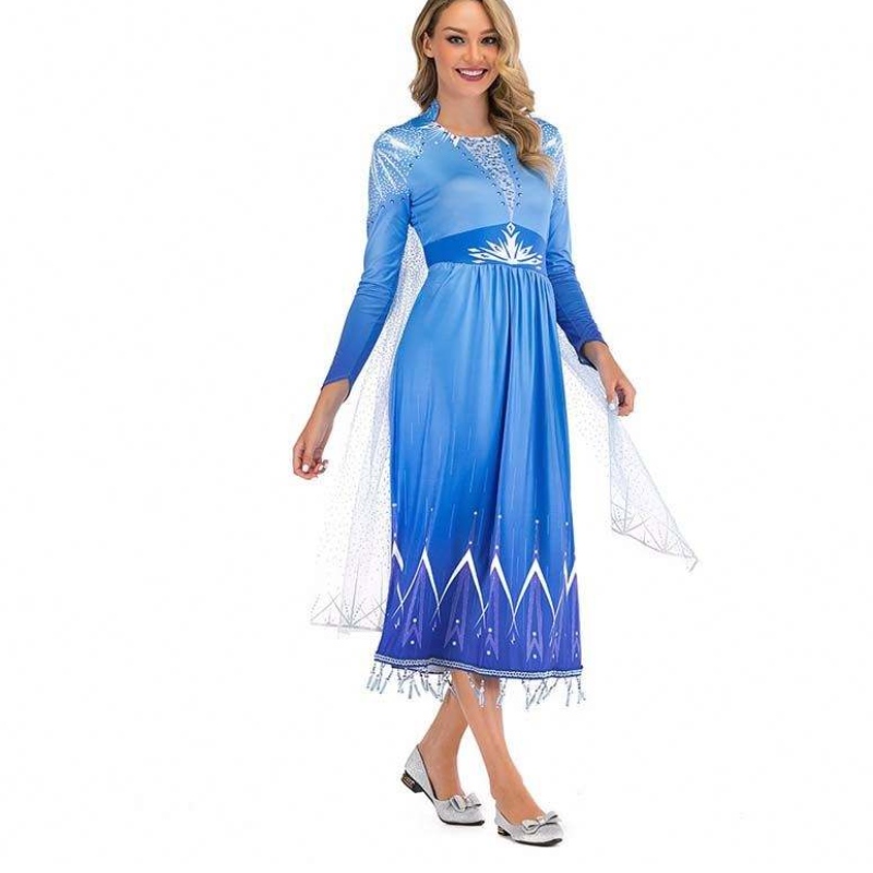 Uudet tuoteideoita 2022 ELSA ACT 2 Halloween Cosplay Elsa Adult Pukunaisille SZAC-005
