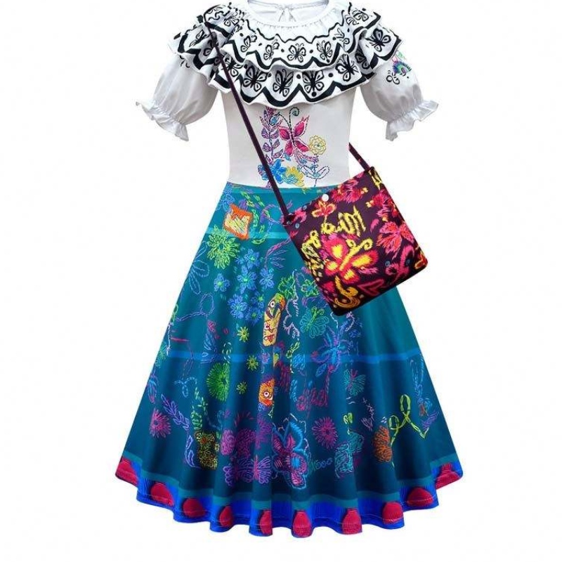 Halloween cosplay -asut Naiset aikuiset prinsessamekot Mirabel Isabella Encanto Aikuisten puku HCIS-017