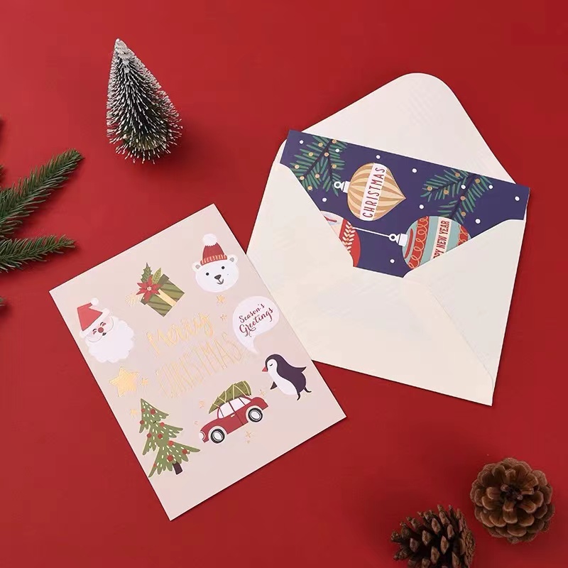 Tervehdyskortit Painettu Kraft -paperi syntymäpäivänä mukautettu logo painettu 150G/200G/250G/300G PAPERT PRIVERT LAIVALLA MULTIVALLINEN Lahja syntymäpäivä kiitos kortti Christmas Card