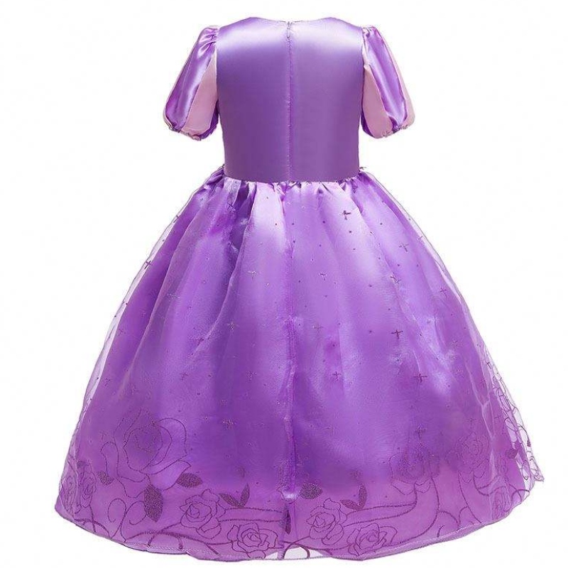 Halloween Christmas Carnival Puku Kid Princess Purple Tulle Rapunzel -mekko Lasten HCRS-017