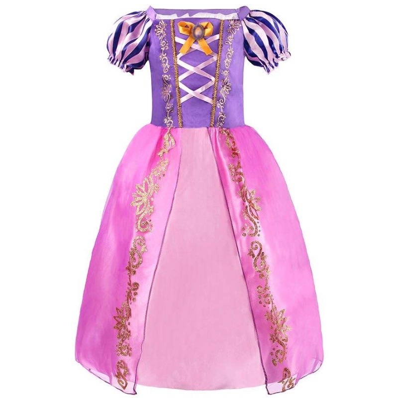 Halloween cosplay -puku lapset Belle Aurora Sofia Summer Fancy Syntymäpäivävaatteet Vauva tyttö fancy Rapunzel Princess -mekko