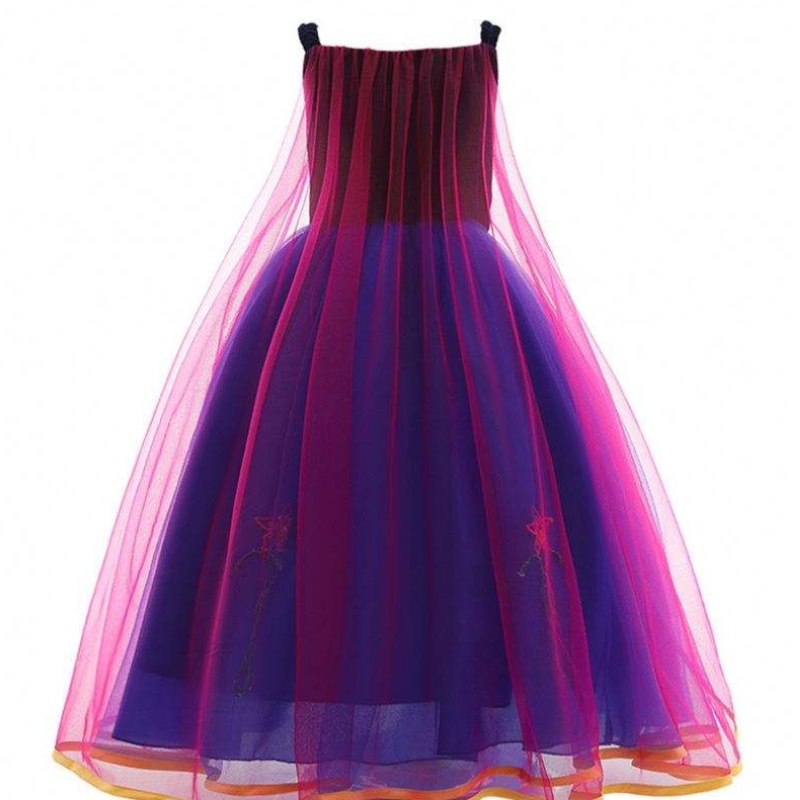 Tukkumyynti Prinsessa Anna Elsa Pukun pitkä mekko Kids Christmas Party Cosplay Puku -hakko mekko tytöille L0695