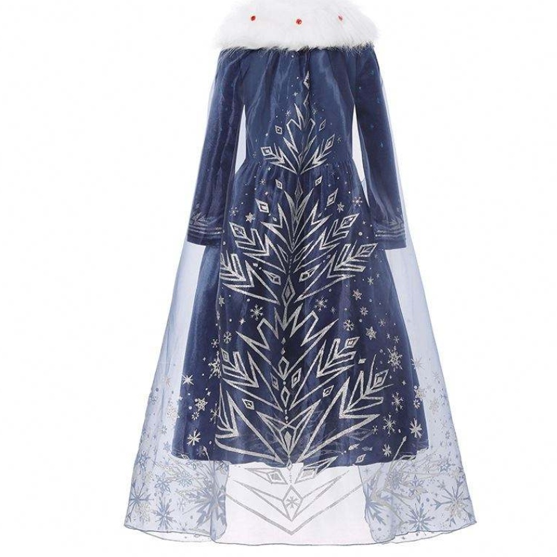 Baige eurooppalaiset ja amerikkalaiset tytöt Elsa Anna Girl Princess Christmas Kids Winter Dress BX1736