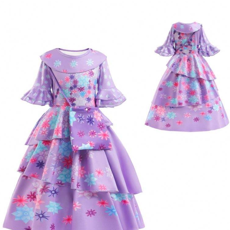 Baige Encanto Mirabel Girl Princess -puku Isabella Cosplay Dress MFMW003