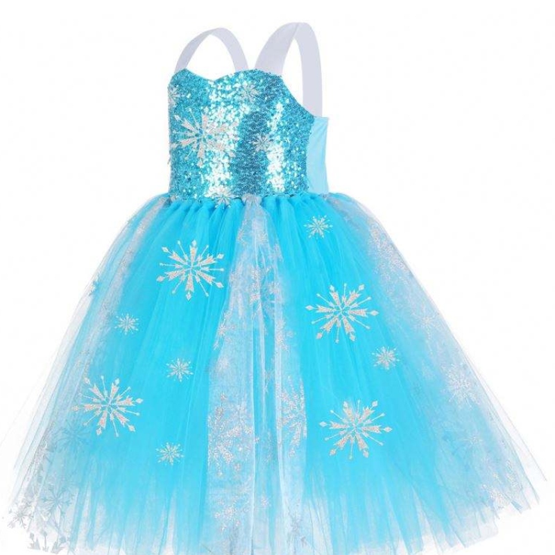 3-11 vuotta vanha mekko Sininen Halloween-puku tyttö yksisarviset mekot prinsessa mekko tutuhame