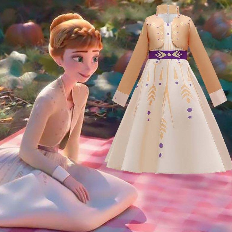 Baige New Elsa Anna Girls Princess -mekko Halloween Cosplay Elsa -mekko cosplay -puku tytöt