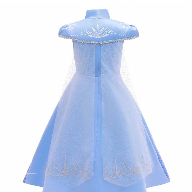 Uusi Elsa Frocks Fashion Shortholees takki Halloween Fairy Princess Child Cosplay -puku