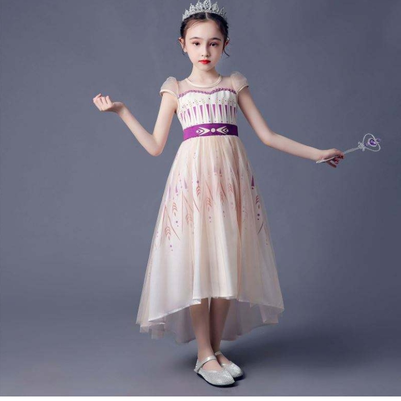 Baige New Girl Cosplay Queen Elsa -mekot puku takaprinsessa Prinsessa Anna mekko tytöille BX1720