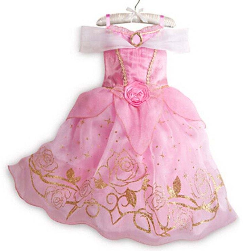 Kid Princess Dress Girl Summer Fancy Party Vaatteet Lapset Rapunzel Sleeping Beauty Christmas Carnival -puku