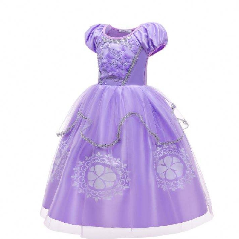 Halloween -pukujen lasten prinsessa Sofia -mekon tyttöjen prinsessa Sofia -mekko Lasten pukeutuminen cosplay -puku