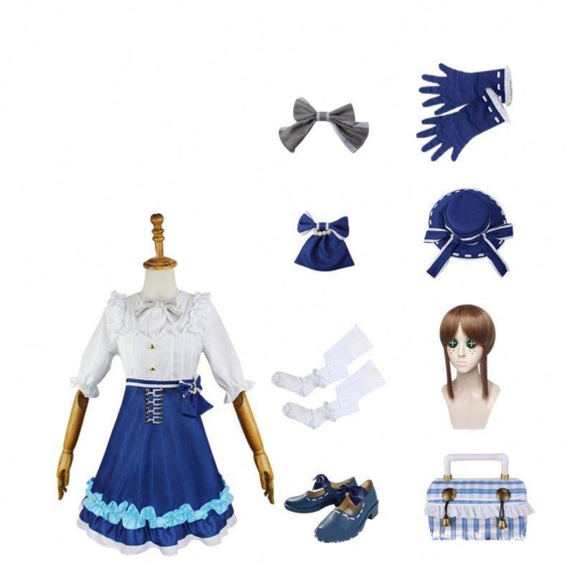 Identity v puutarhuri Emma Woods cosplay -puku Sweet Lolita Dress Girls Naisten Halloween Party Pukut Anime Game PUT FULL SET