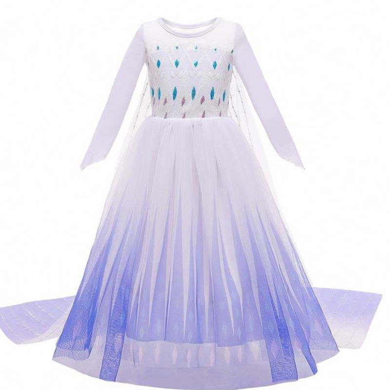 Uusi tyylinen tyttöjen prinsessa Elsa Dress Ball -puku Syntymäpäivälapset cosplay helloween -vaatteet TV/movie cosplay cousum