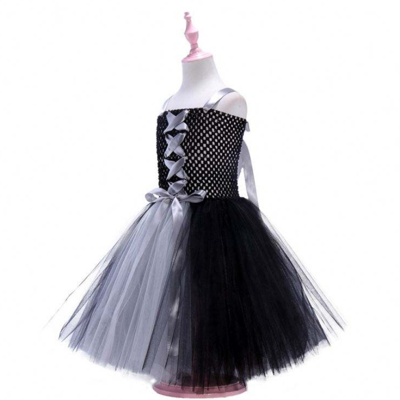 Lasten vaatteet Halloween Sleeping Spect Witch Dress Girl Mesh Tutu -hame cosplay -puku
